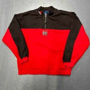 Vintage 2000s Adidas Nebraska cornhuskers quarter zip sweatshirt